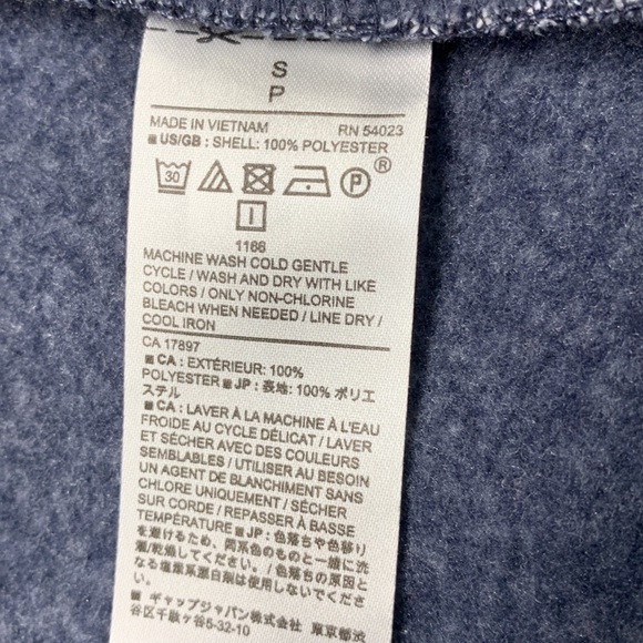 Banana Republic Asymmetrical Sweater Jacket Small Navy Blue/White Mix - Picture 8 of 12